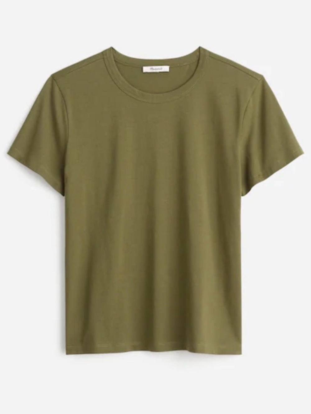 NWT Madewell Perfect Crewneck Tee in Allday Jersey - Faded Ivy